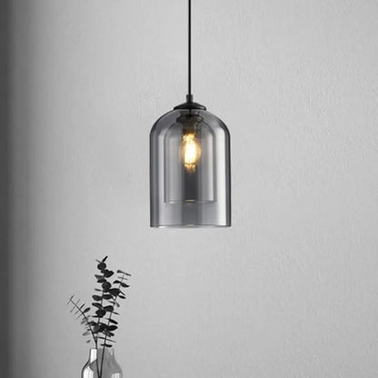 Lámpara colgante moderna de cristal para Loft, iluminación LED de decoración Industrial, accesorios para cocina, restaurante, candelabros