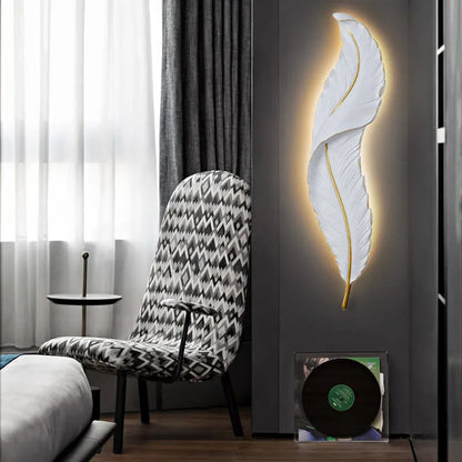 Nordic Modern Creative Feather Led sconce