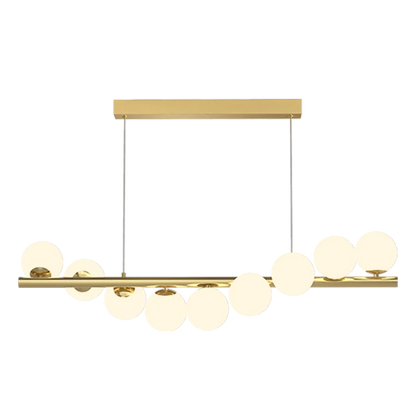 SANDYHA, bola de cristal moderna nórdica, candelabro de Gypsophila dorado, lámpara de cocina para comedor, Lustre, decoración del hogar, accesorios de iluminación colgantes