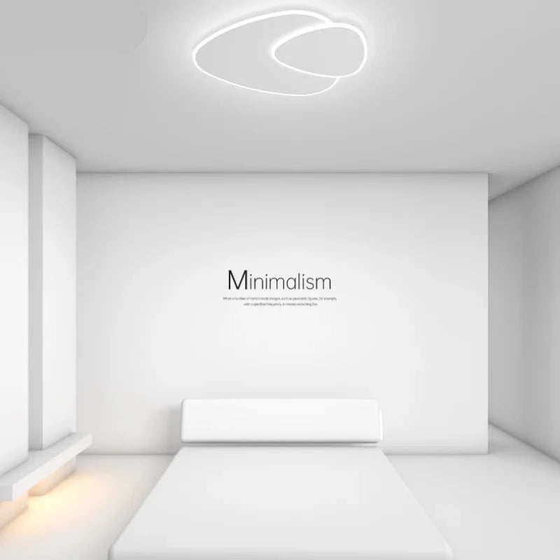 Lámpara de techo Led, candelabro de habitación moderno, decoración del hogar para dormitorio, comedor, iluminación interior ultrafina, Control remoto