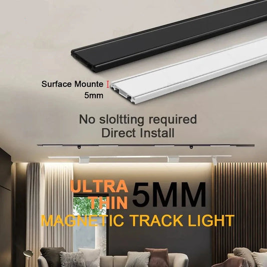 Slim Magnetic Track Light System