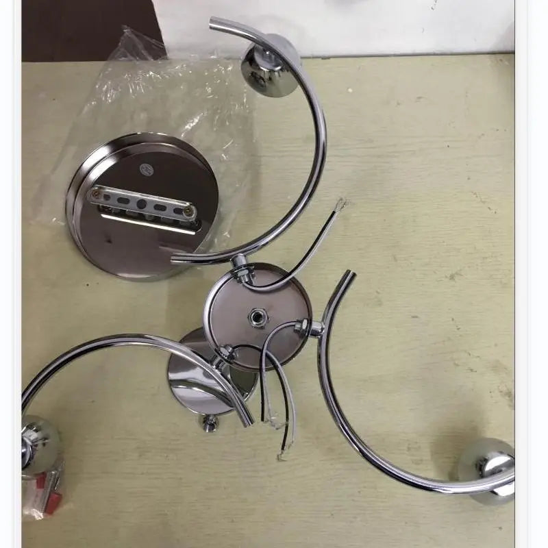 Led Modern three light sources crystal pendent