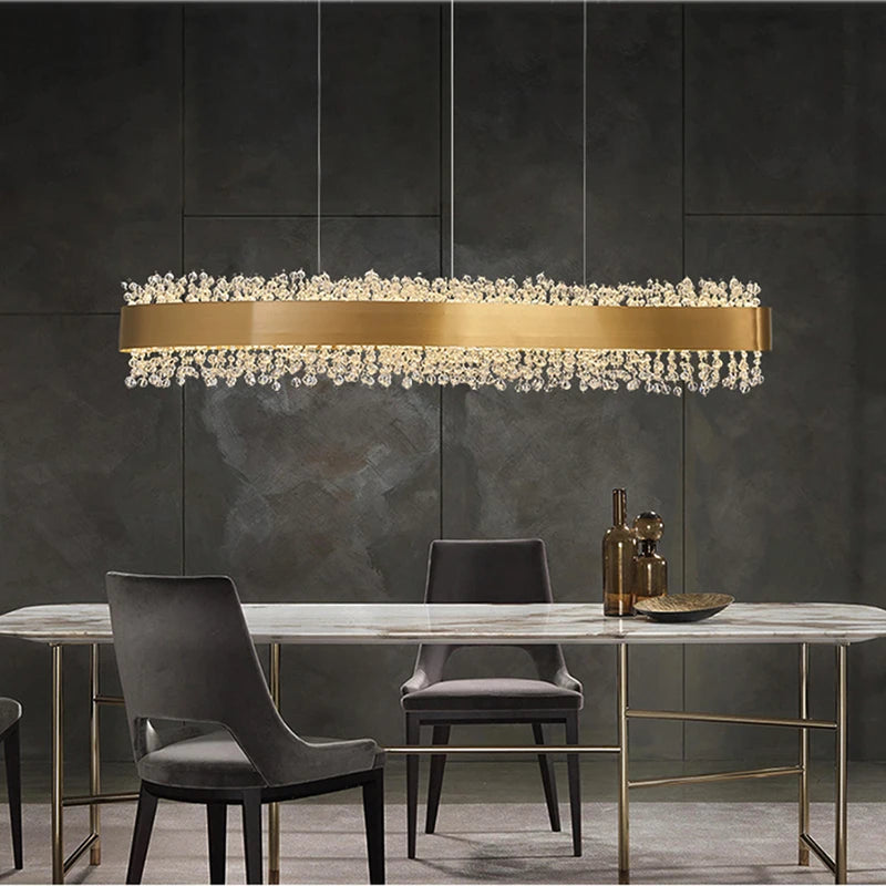 Wave Crystal Chandelier