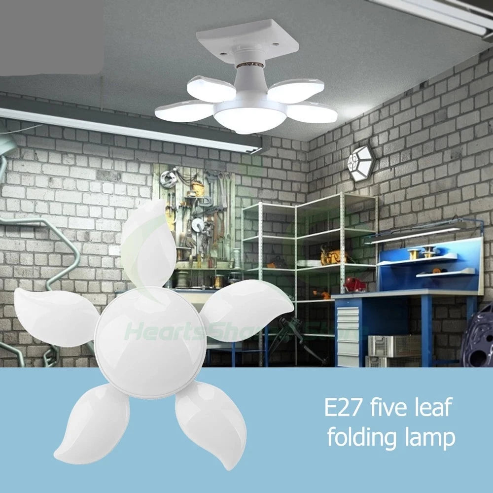 LED Five-leaf Folding 360 Degree light bulb's