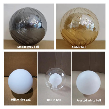 Arañas LED con bola de cristal de frijoles mágicos nórdicos para comedor, sala de estar, dormitorio, luces colgantes, lámpara colgante creativa para restaurante G4