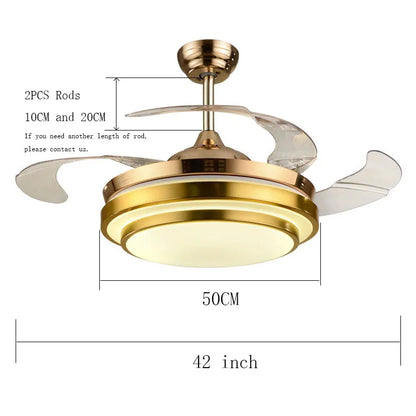 Nordic Remote Control Ceiling Fan with Light