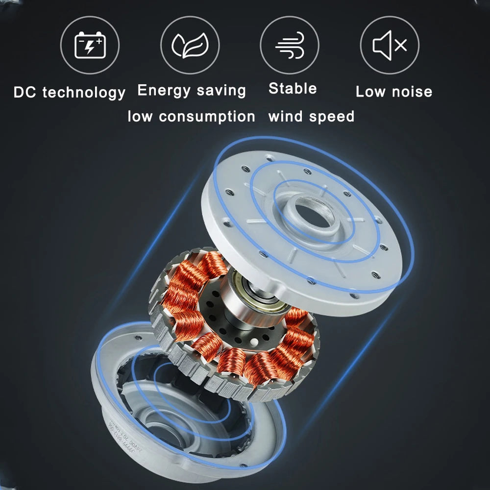 Led Remote Control Smart Bluetooth Ceiling Fan w/ Light