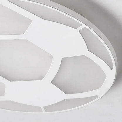 Lámpara de fútbol moderna para niños, luz Led de techo con Control remoto, decoración para sala de estar, dormitorio, habitación de niños, iluminación acrílica para el hogar