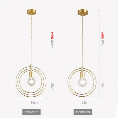 Luces colgantes Led, lámpara colgante dorada E27, lámparas decorativas para sala de estar, accesorio de iluminación colgante para cocina, iluminación interior