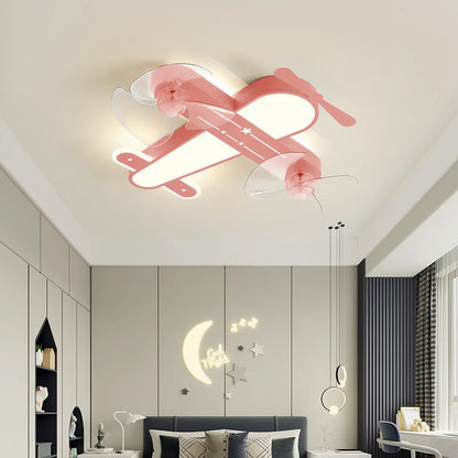 Airplane Ceiling fan Light For Kids Bedroom