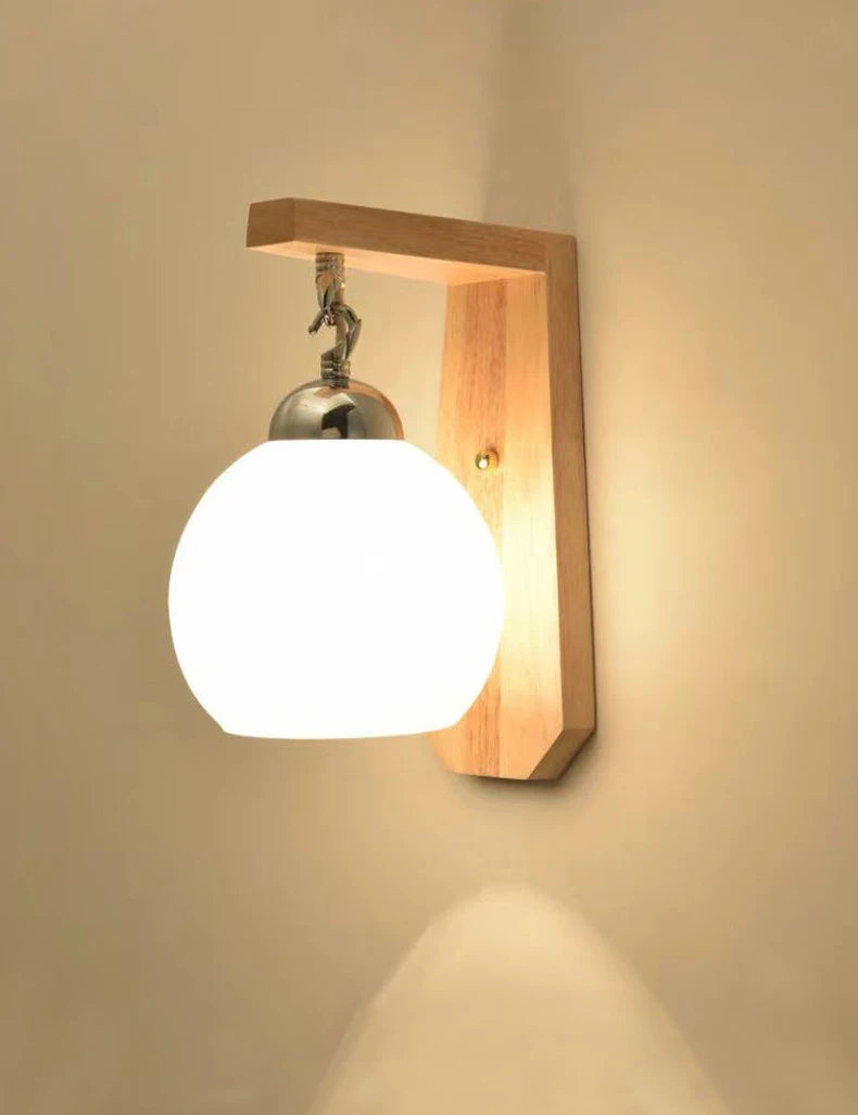 Nordic Sconce Light with Glass Shade