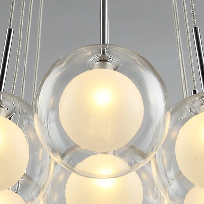 Nordic Led Glass ball chandelier
