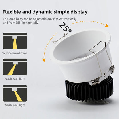 Recessed Anti Glare Dimmable Downlight