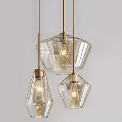 Luces colgantes de cristal LED modernas, accesorios de cocina, lámparas colgantes, mesa de dormitorio, comedor, accesorios de iluminación, restaurante, sala de estar