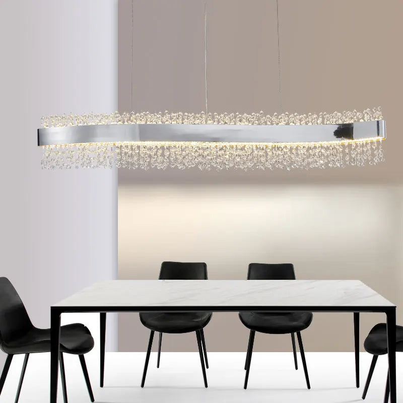 Wave Crystal Chandelier
