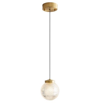Sphere glass Copper style lighting