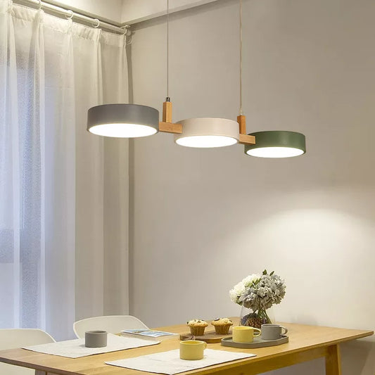 Nordic Modern Wooden Suspension Lighting