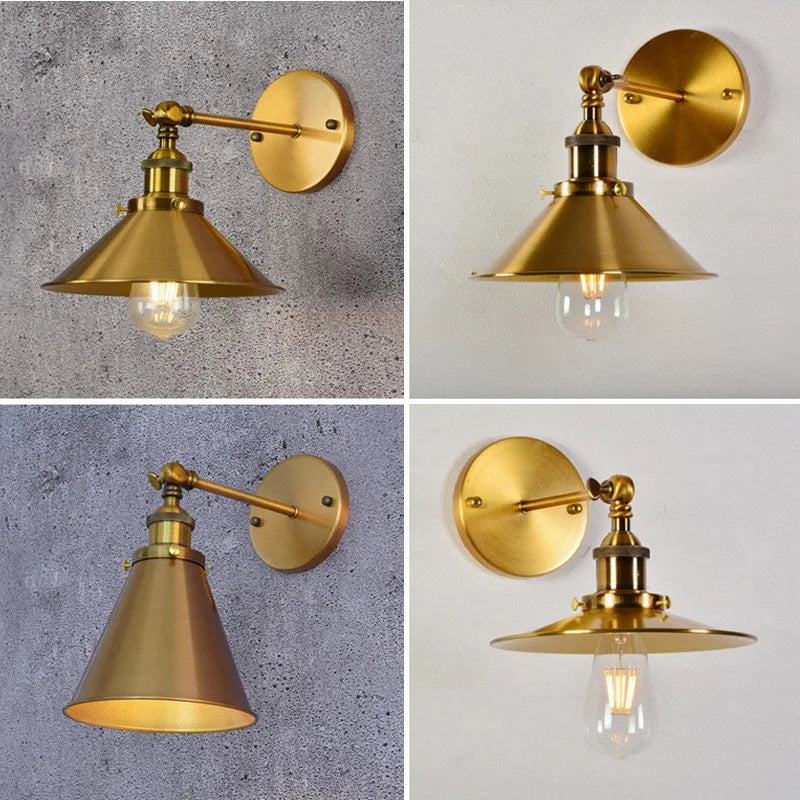 Bronze American Retro Iron scones light