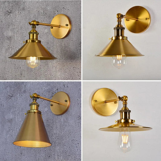 Bronze American Retro Iron scones light