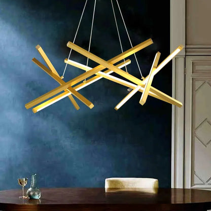 Led Cross over chandelier