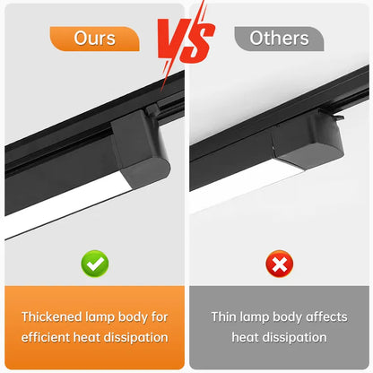 Juego completo de luces LED para techo, lámpara de techo de 85-265V, accesorio de iluminación de riel, tienda de ropa, foco para el hogar, reflector de riel