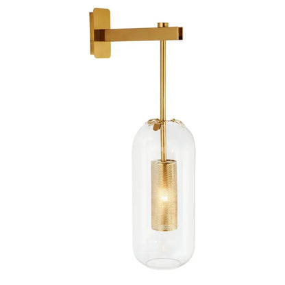 Nordic Glass Bedside sconce light