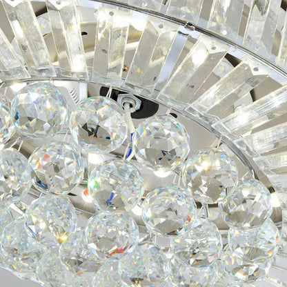 Retractable Blade LED Ceiling Fan w/Remote Control