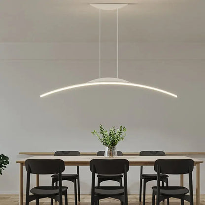 Lámpara colgante minimalista de tira larga de arañas LED para el hogar, luces de suspensión para decoración de comedor, cocina, restaurante y oficina