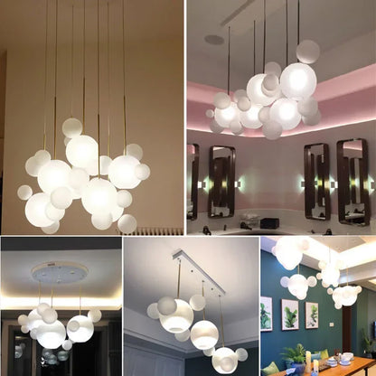 LED Mickey Bubble Glass chandelier