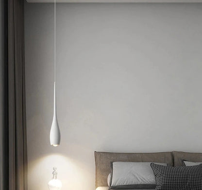 Simple creativo negro blanco nuevas luces LED colgantes modernas sala de estar comedor dormitorio mesita de noche Bar Hotel lámpara iluminación interior