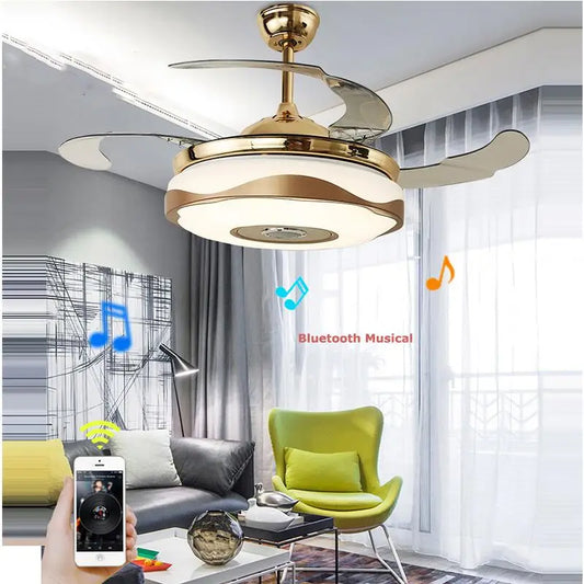 LED Musical Ceiling Fan with Lights