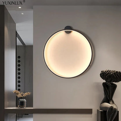 Aluminum Circle sconce light