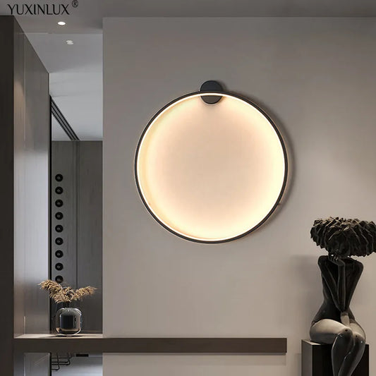 Aluminum Circle sconce light