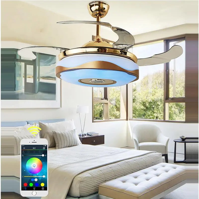 LED Musical Ceiling Fan with Lights