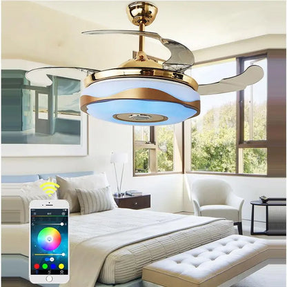 LED Musical Ceiling Fan with Lights