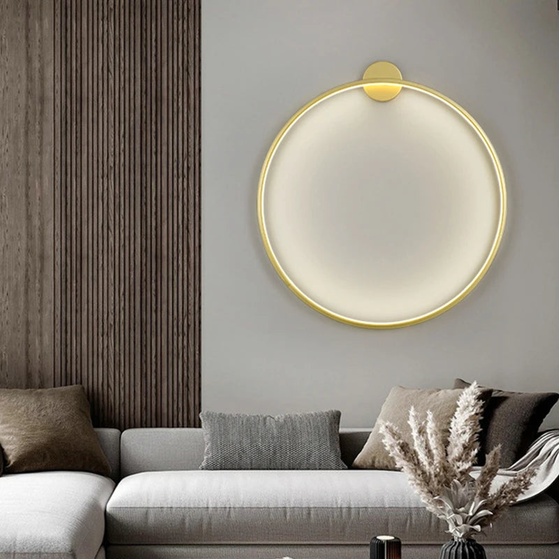 Aluminum Circle sconce light