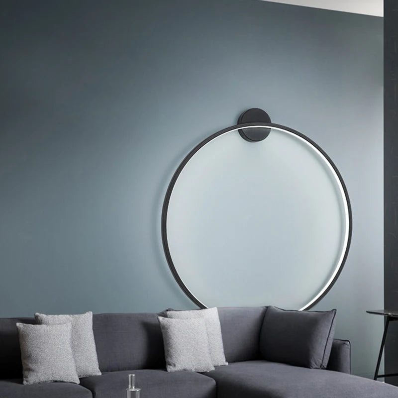 Aluminum Circle sconce light
