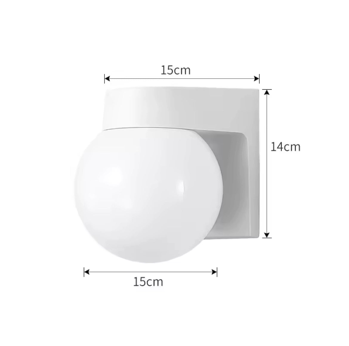 LED Outdoor Waterproof PC Wall Lamp