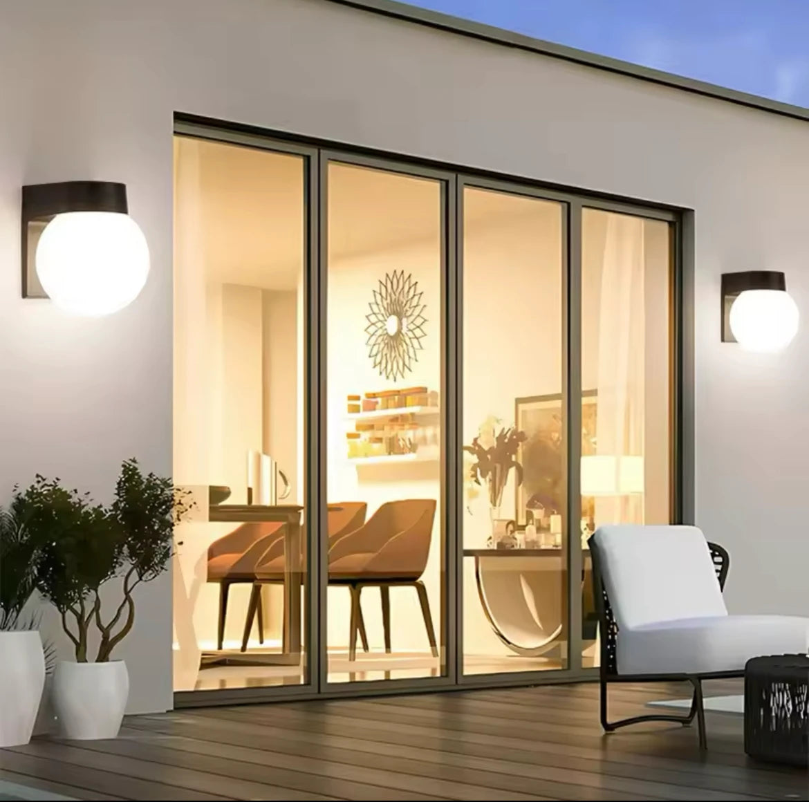 LED Outdoor Waterproof PC Wall Lamp